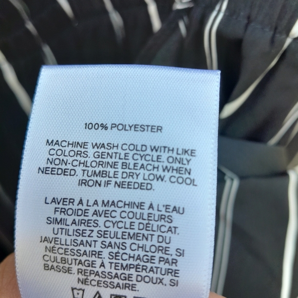 Express Striped Elastic Waist Ruffle Wrap Dress SIZE SMALL - Picture 9 of 16